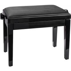 K&M 13922 Banc de piano bois - noir brillant - Vue 1